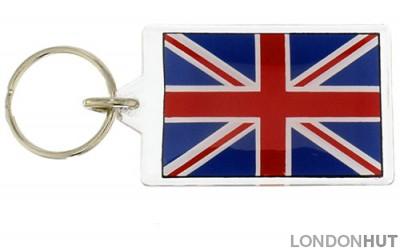 Acrylic Union Jack Keyring