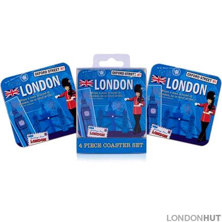 Four London Coasters with Big Ben
