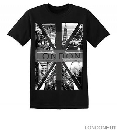 Childrens Black & White Iconic London T Shirt Size: 3 - 5 Yr