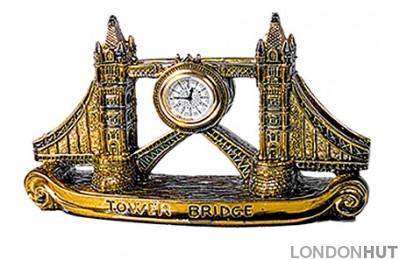 Brass Metallic London Tower Bridge Clock