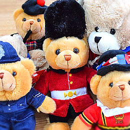 Treat someone special today with an adorable teddy bear from London