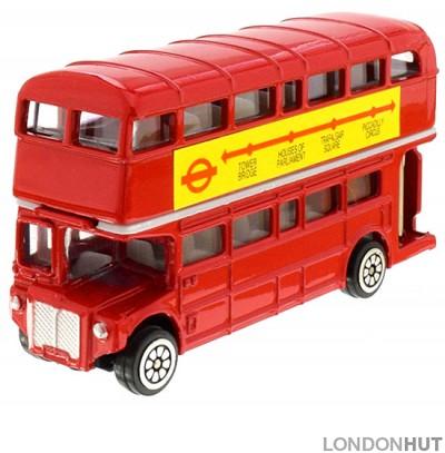 Diecast Metal Red London Bus Model