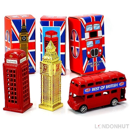 Gift Set of Diecast Metal London Souvenir Models