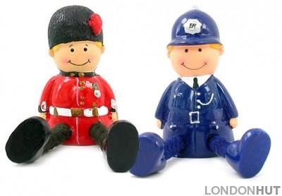 Two Hand Painted London Stringfella Fridge Magnets
