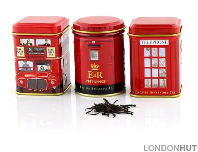 Gift Set of Three City of London Tea Tins