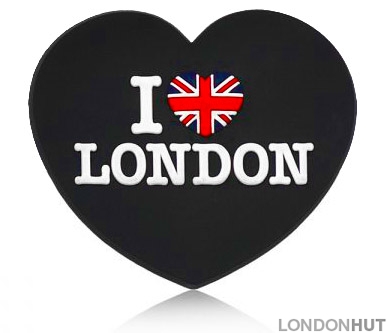 Heart Shaped London Union Jack Fridge Magnet