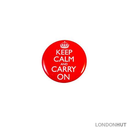 Keep Calm and Carry On Badge