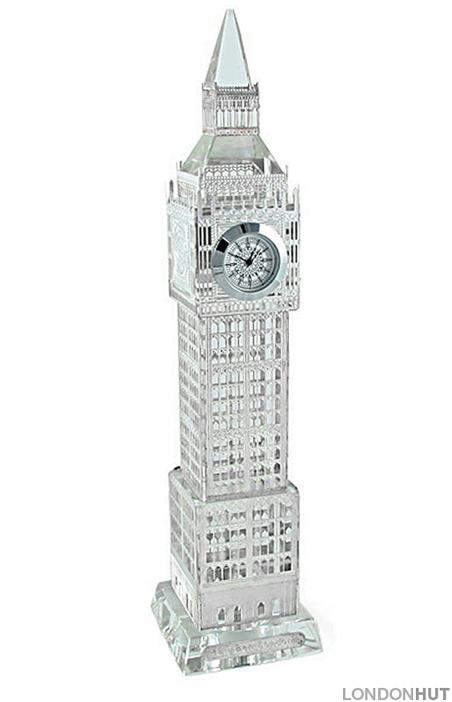 London Big Ben Clock Crystal Metal Plated With Colorful lights Souvenir Gift 