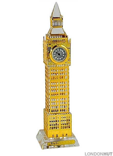 Light Up London Big Ben Clock with Gold Plated Facing