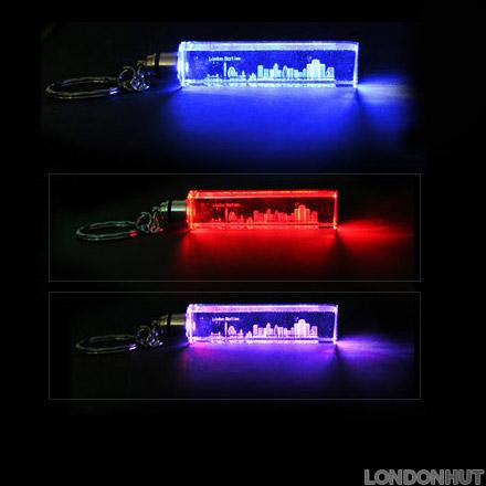 Light Up London Skyline Keyring