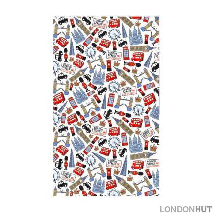 Lovable London Landmarks Cotton Tea Towel