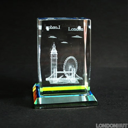 London Laser Art Crystal 4.5 x 3 cm
