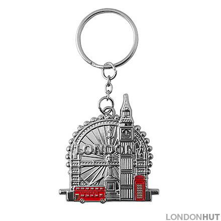 Metal London Keyring