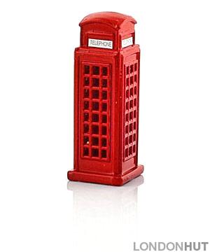 Mini Red Diecast Metal London Telephone Box Model