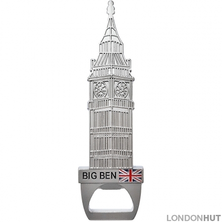 Silver Big Ben Bottle Opener Magnet