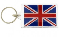 Acrylic Union Jack Keyring