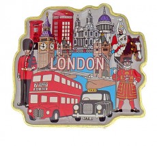 Metal Everything London Fridge Magnet
