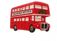 Resin British Red London Double Decker Bus Magnet