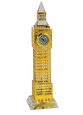 Light Up London Big Ben Clock with Gold Plated Facing