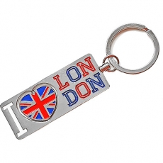 Union Jack Heart Spinner Keyring