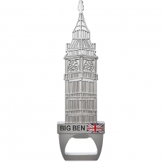 Silver Big Ben Bottle Opener Magnet