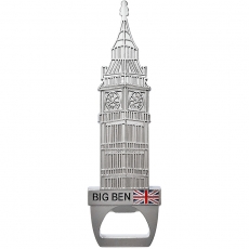 Silver Big Ben Bottle Opener Magnet