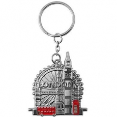 Metal London Keyring