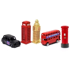 Five Diecast Metal London Models