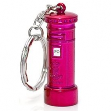 Pink Post Box Keyring