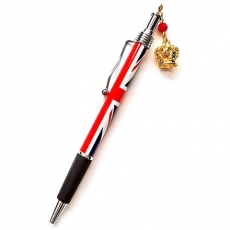 Union Jack Crown Charm Pen
