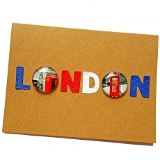 Handmade London Greetings Card