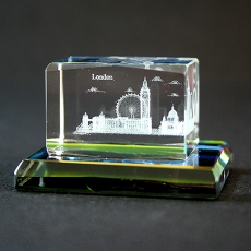 London Souvenir Crystal 3 x 2 cm
