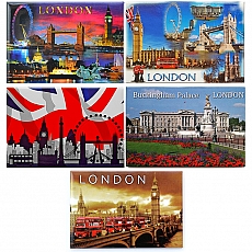 5x London Souvenir Magnets