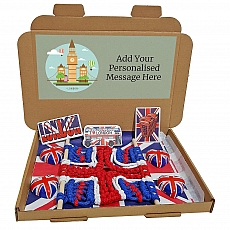 Union Jack Macrame Letterbox Gift with Chocolates