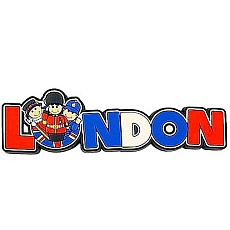 London Trio Magnet with Royal Guard, Beefeater & Policeman