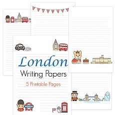 A Little Letter from London – Free Printable Papers