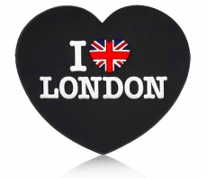 Heart Shaped London Union Jack Fridge Magnet