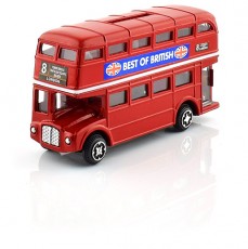 Diecast Metal Red Double Decker Bus Money Box