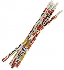 Pack of Four White London Pencils