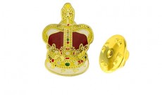 Metal Royal Crown Lapel Pin Badge