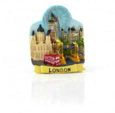 Resin Souvenir of London Collage Magnet