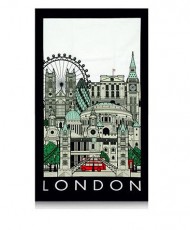 London Cityscape Tea Towel