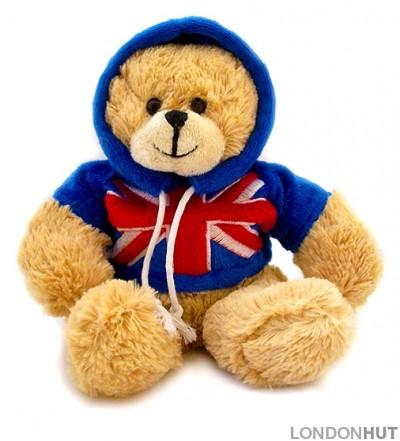 Teddy Bear with Union Jack Hoodie