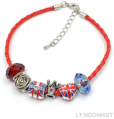 Union Jack Charm Bracelet