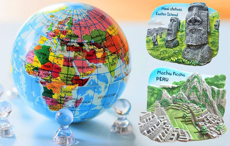 Various Sizes and Places Collectible TRAVEL DESTINATION REFRIGERATOR MAGNETS