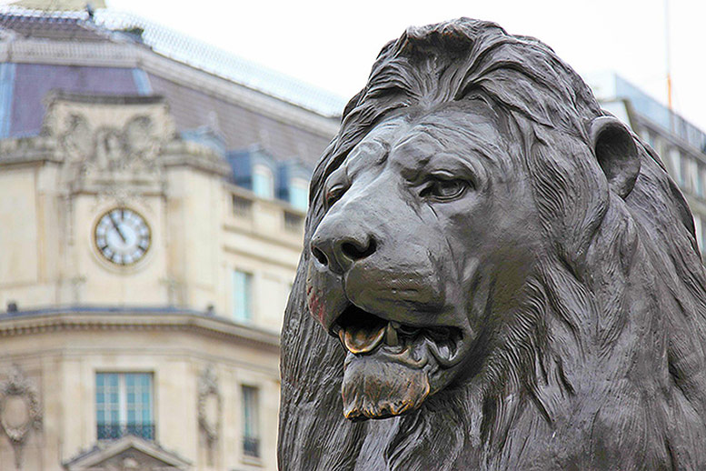 Landseer Lions in Trafalgar Square