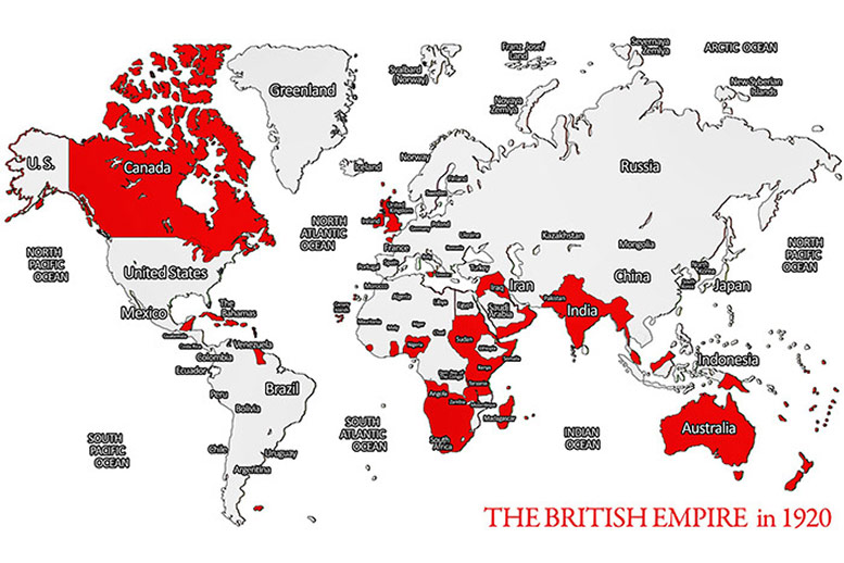 Map of the British Empire