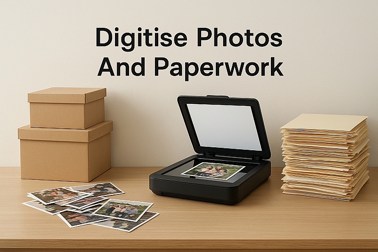 digitising workspace for photos and paperwork