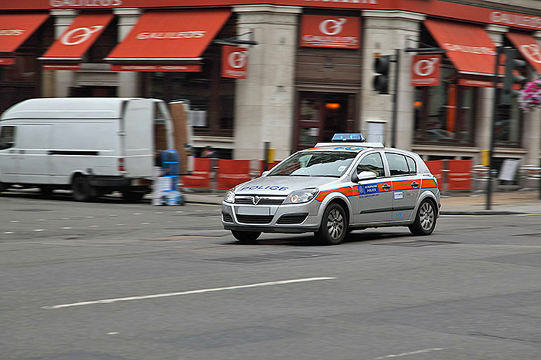Police car in London