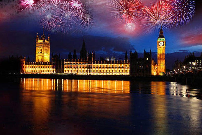 Fireworks over the House of Parliament